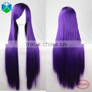 Cosplay Wig Long Purple Best Cosplay By 80CM Long Straight Hair Long Straight Wig Cosplay thumbnail-2