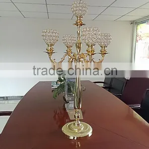 Tall Wedding Candelabra Centerpieces , Gold Candelabra on Sale thumbnail-1