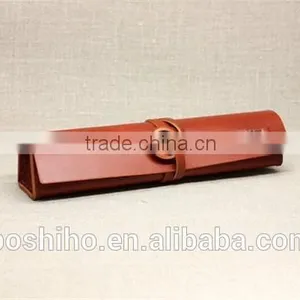 Custom Design Genuine Cowhide Leather Cool Pen Case Pencil Case thumbnail-2