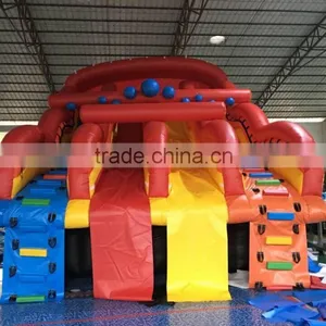 HOT!!! Kids Joy Inflatable Double Slides Stair for Sale thumbnail-1