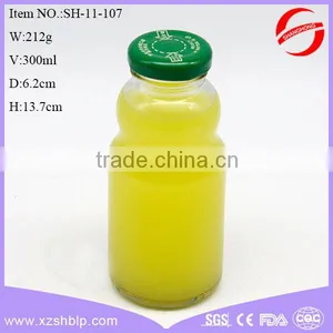 Liquid Packing 250ml Glass Beverage Bottles With Screw Metal Cap thumbnail-4