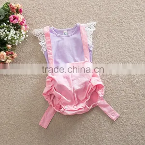 2016 New Design Hot Sale Two Set Promotional Words Printing Baby Romper Cute Baby Clothes thumbnail-2