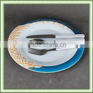 Melamine Plate and Cutlery Dinner Set thumbnail-1