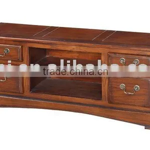Antique Furniture (TV Stand Oak Table) thumbnail-1
