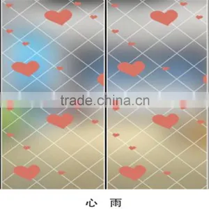 Coloful Decoration Screen Printed Glass for Bathroom Door thumbnail-2
