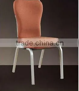 BH-YB8516 Elegant Shake Back Banquet Chair With Brown Fabric Flex Dining Chair thumbnail-1
