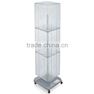 Retail Pegboard Display Stand Rotate Metal Display Rack thumbnail-1