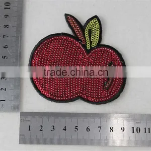 Good Price Embroidery Patch Red Cherry Printting Sew on Collar for Sale thumbnail-6