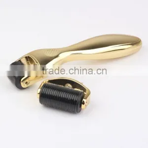 Professional Body Massager 1200 Needles Stainless Golden Micro Needle Therapy Derma Roller thumbnail-1