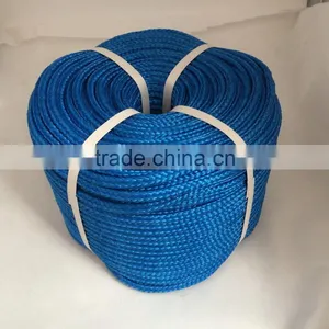 Blue Color 8mm Poly Hollow Braided Rope, 16 Strands Braided Rope Used in Swing,ski Rope thumbnail-1