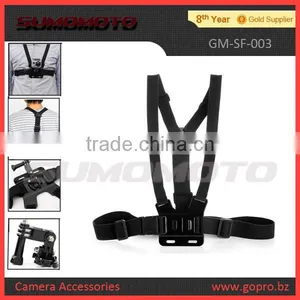 Black Gopro Chest Harness for Gopro Accessories thumbnail-1