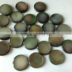 Black Lip Mother of Pearl Shell Cabochon for Gemstone Jewelry thumbnail-1