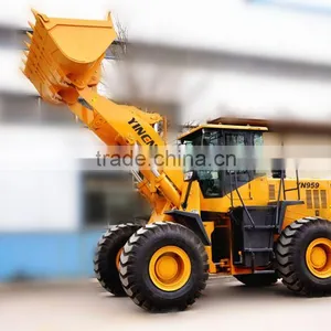 China 5 Tons Earth Moving Articulated Wheel Loader For Sale thumbnail-1