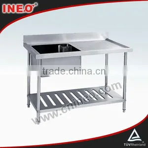 Commercial Restaurant One Bowl Deep Stainless Steel Kitchen Sink thumbnail-1