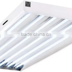 Manufacturer Wholesale Price Energy Saving T5 HO Fluorescent 4feet 54watt 6 Lamp Tube Hanging Grow Light Fixture thumbnail-1