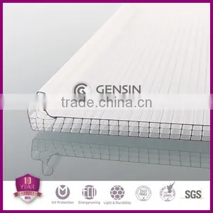 Width 600mm Four Wall U-lock Polycarbonate Sheets/ Multi-wall pc Sheet/polycarbonate Sheet 8mm thumbnail-1