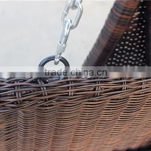 Garden Furniture Rattan Hanging Chairs Double Swing thumbnail-4