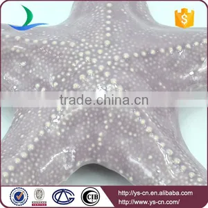Purple Ceramic Sea Star Home Decoration, Kids Toy Sea Star thumbnail-2