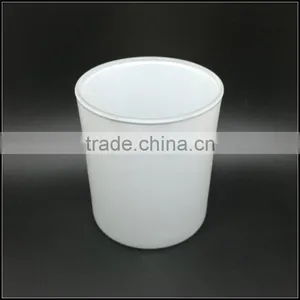 Canadian 400ml Matte White Sprayed Color Glass Candle Jar thumbnail-3