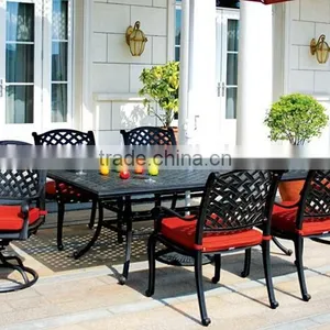 SIGMA Cast Aluminum Garden Dining Set Outdoor Table and Chairs thumbnail-1