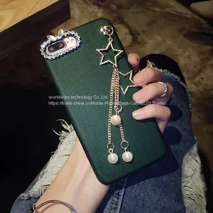 Imitation PU Leather Cell Phone Cover Shell Diamond Mobile Phone Cases for IPhone7/7Plus/6/6s/6plus/6splus Accessories thumbnail-1
