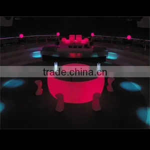 LED Light Up Curved Bar Counter for Indoor and Outdoor for Sale thumbnail-3