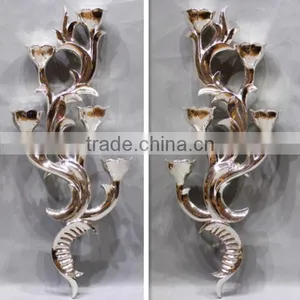MW-1442-01 Antique Hanging Wall Art Decor With Candle Holder thumbnail-5