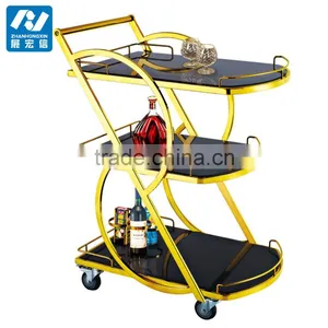 Hotel Wine Trolley Liquor Cart Hot Selling thumbnail-5