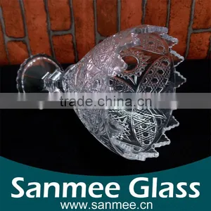 Good Quality Low Price China Manufacture Glass Punch Bowl thumbnail-2