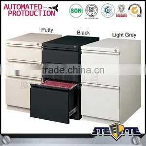 Colorful 3 Drawer File Cabinet Movable Drawer Cabinet Metal Garage Storage Cabinet thumbnail-5