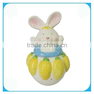 Cute Ceramic Easter Rabbit And Radish Design Wholesale thumbnail-1