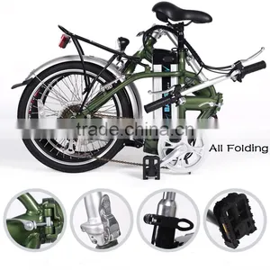 36V 250W High Quality CE Foldable Aluminum Alloy Frame Electric Folding Bike thumbnail-6