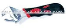 Short-handle Chromed Adjustable Wrench With Double Colour Soft Grip Handle(wrench,adjustable Wrench,hand Tool) thumbnail-1