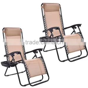 Classic Steel Tube Folding Adjustable Zero Gravity Chair thumbnail-3