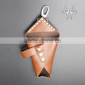 Leather Scissors Holder Case Rivet Clips Bag thumbnail-1