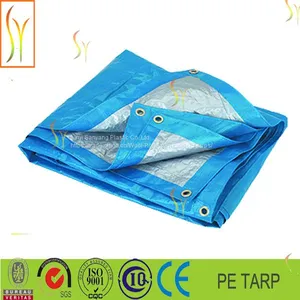PE Tent Tarpaulin in Various Colors.refugee Shelter,knitted Mesh Tarp thumbnail-4