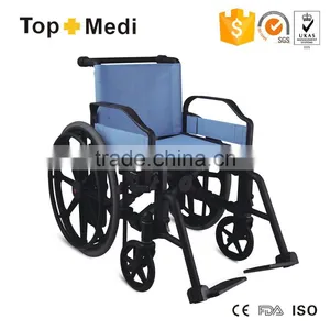 TOPMEDI Manual Plastic Wheelchair thumbnail-1