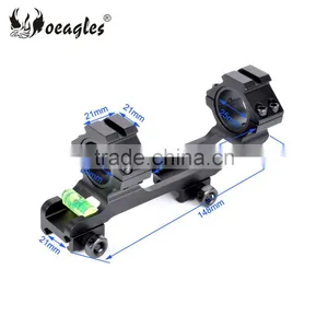 D5035 1inch / 30mm Daul Rings AK Scope Mount With Picatinny Rail Mount Weaver Lever thumbnail-1