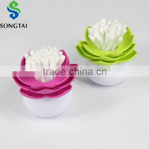 Lotus Shape Cotton Bud Holder thumbnail-1