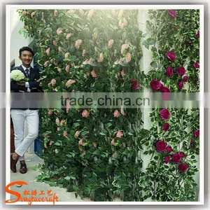 2017 New Artificial Wedding Silk Large Rose Flower Wall thumbnail-6