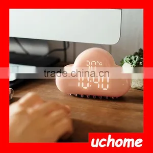 UCHOME Creative Cloud Shape LED Digital Alarm Clock W/ Sound-activated Function, Saving Power Mode and Snooze Function Available thumbnail-1