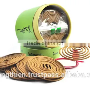 VIETNAM HIGH QUALITY OUD INCENSE COIL ( AGARWOOD INCENSE SPIRAL WITH WOODEN BURNER) thumbnail-1