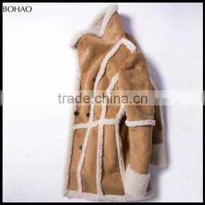 2017 New Fashion Thick Loose Yellow Imitation Fur Coat Women thumbnail-4