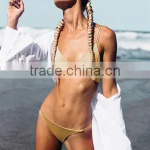 2016 New Style 4 Pure Color Fashion Sexy Girl Bikini Set thumbnail-3