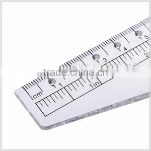 Transparent Plastic Multi-Purpose Rolling Ruler With Protractor For Scaling thumbnail-5