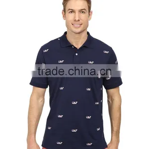 Fashion Shorts Embroidery Designs Mens Golf Patterned Polo Shirt Embroidery thumbnail-1