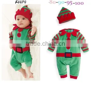 2015 Fashion Baby Christmas Romper Organic Baby Bodysuit thumbnail-1
