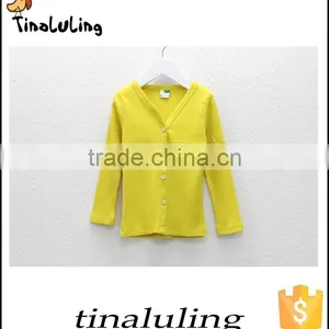 Newest Plain Kids Cardigans Children Cotton Sweater thumbnail-2