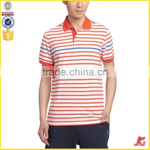 Good Cheap Price 200 Grams Urban 100% Cotton Oem Stripes Print Style Customized Embroidered Logo Polo Shirts for Mens thumbnail-4