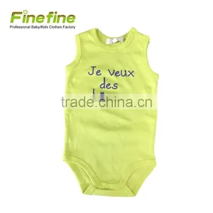 Hot Sale 100% Cotton Oem Manufacturer Plain Color Baby Rompers thumbnail-6